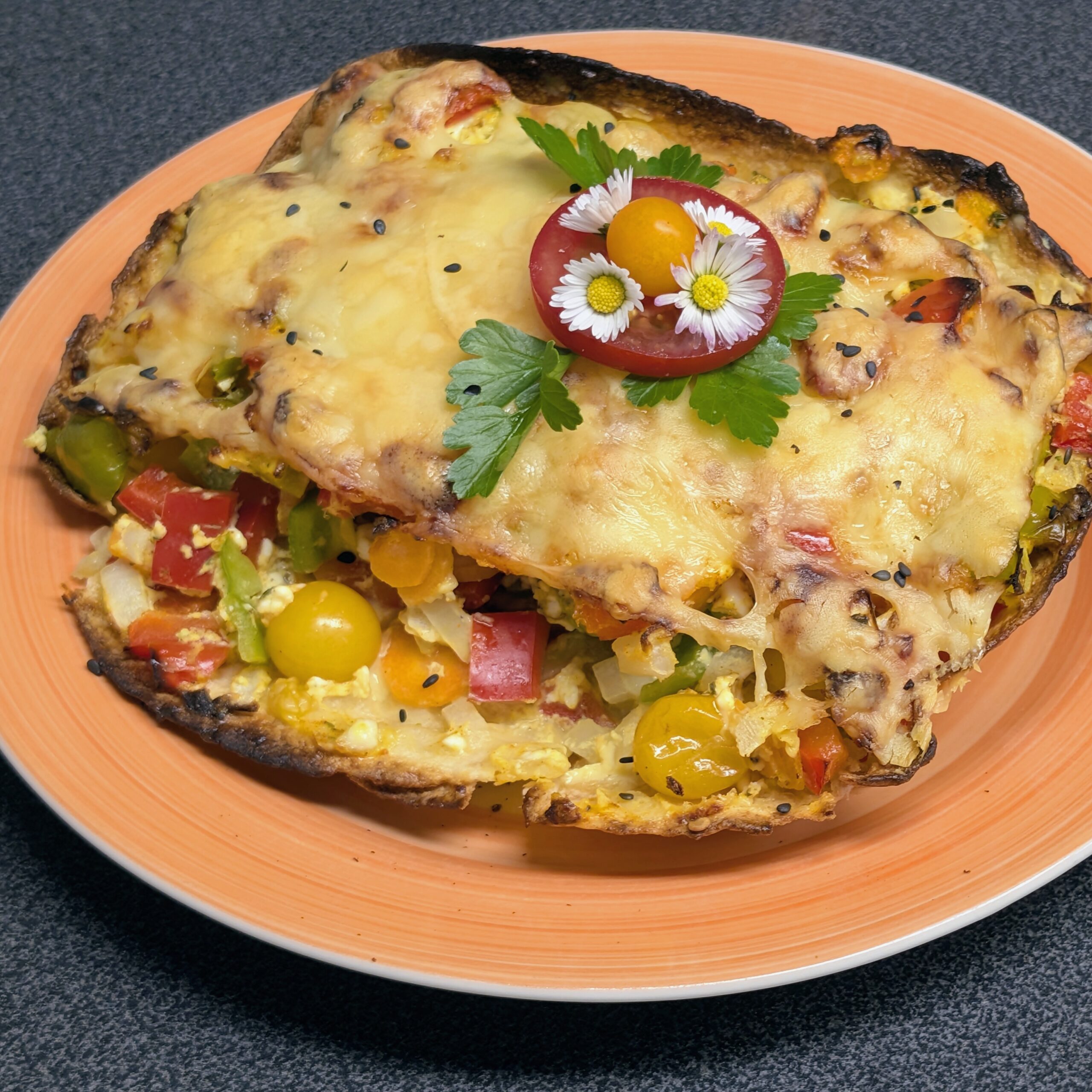 Bunter Gartengemüseauflauf