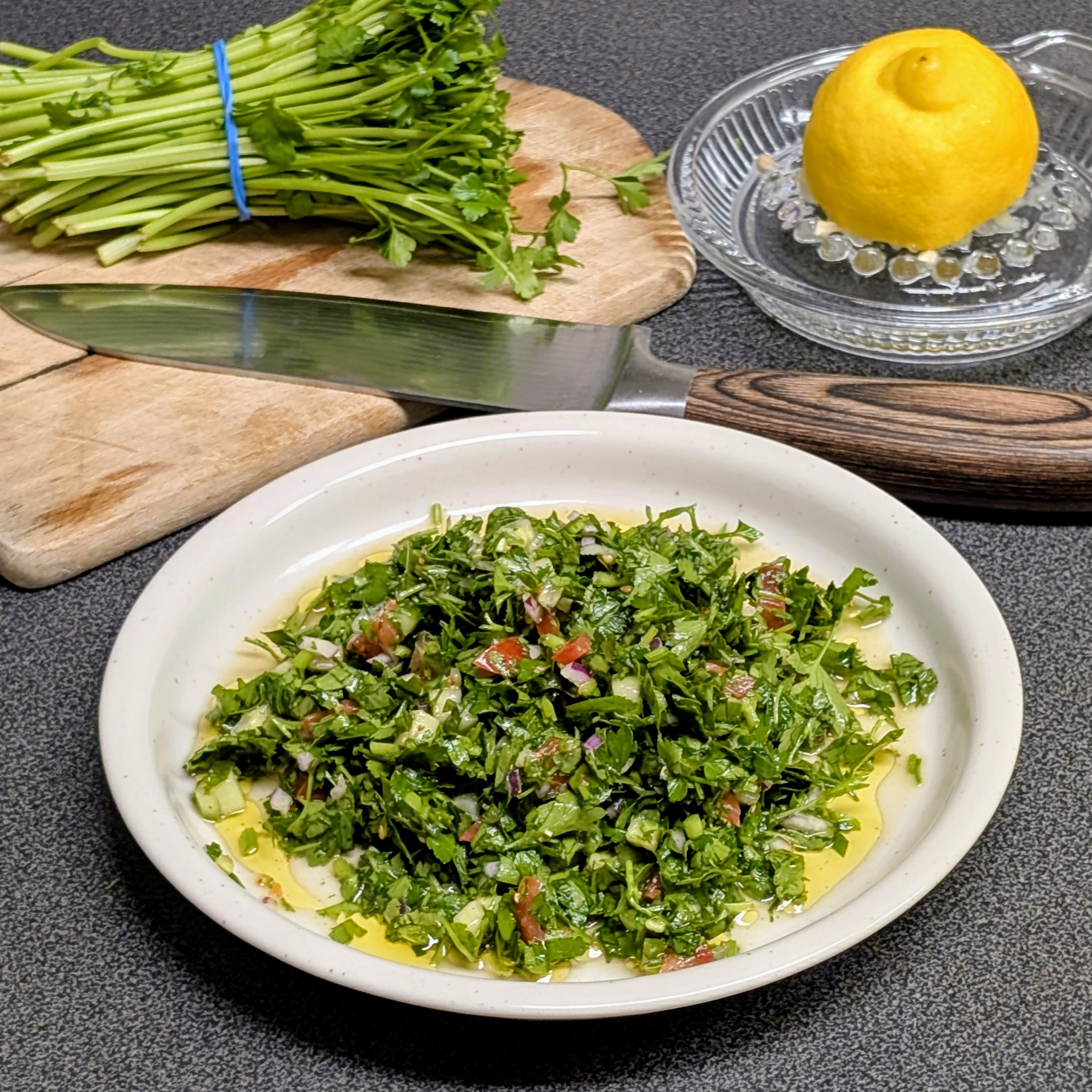 Petersiliensalat im Tabouleh Style