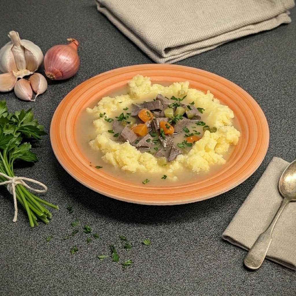 Herzragout vom Rind: Tradition im Kartoffel-Nest